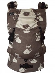 Newborn Foxes inverse - set carrier, drool pads, pouch