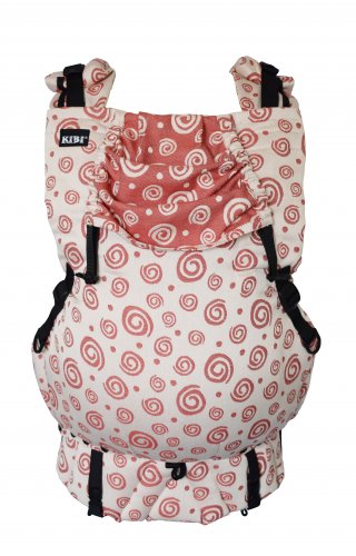 IN Red Spirals - sada nosítko, slintáčky, kapsička - typ výplně bederního pásu: měkká výplň