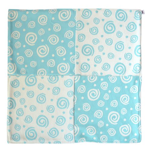 Cuddle cloth - Color: Turquoise Spirals