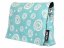 SIMPLE Turquoise Spirals inverse - set carrier, drool pads, pouch
