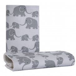 Teething drool pads Elephants