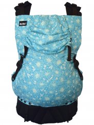 IN Daisy Blue - sada carrier, drool pads, pouch