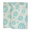 Teething drool pads Turquoise Spirals