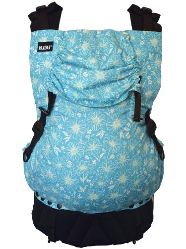 IN Daisy Blue - sada carrier, drool pads, pouch - waist belt type: firm waist belt filling
