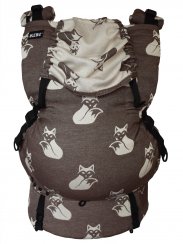 IN Foxes inverse - sada carrier, drool pads, pouch