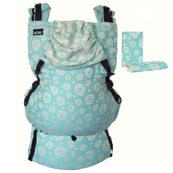 MAXI Turquoise Spirals inverse