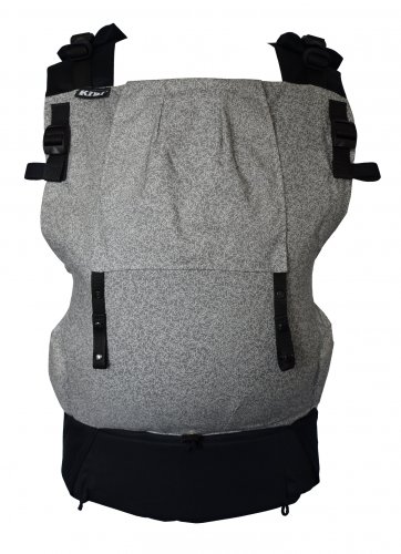 SIMPLE Grey Leaves - set carrier, drool pads, pouch