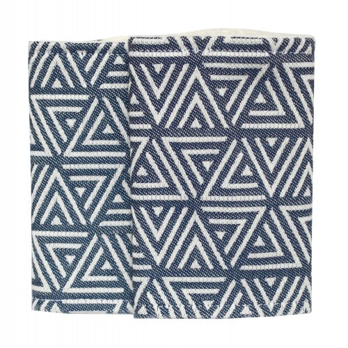 Teething drool pads Blue Illusion inverse