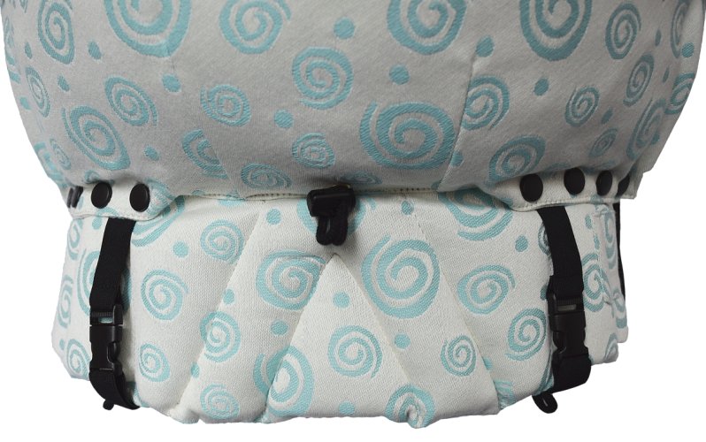 IN Turquoise Spirals - waist belt type: firm waist belt filling
