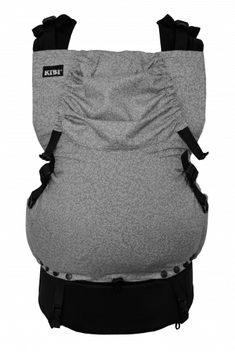 IN Grey Leaves - sada carrier, drool pads, pouch - waist belt type: soft waist belt filling