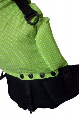 IN Green with dots - waist belt type: firm waist belt filling