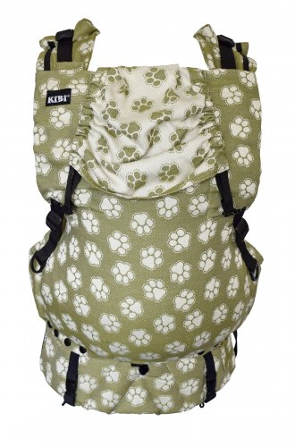 IN Olive Paws inverse - sada carrier, drool pads, pouch - waist belt type: firm waist belt filling